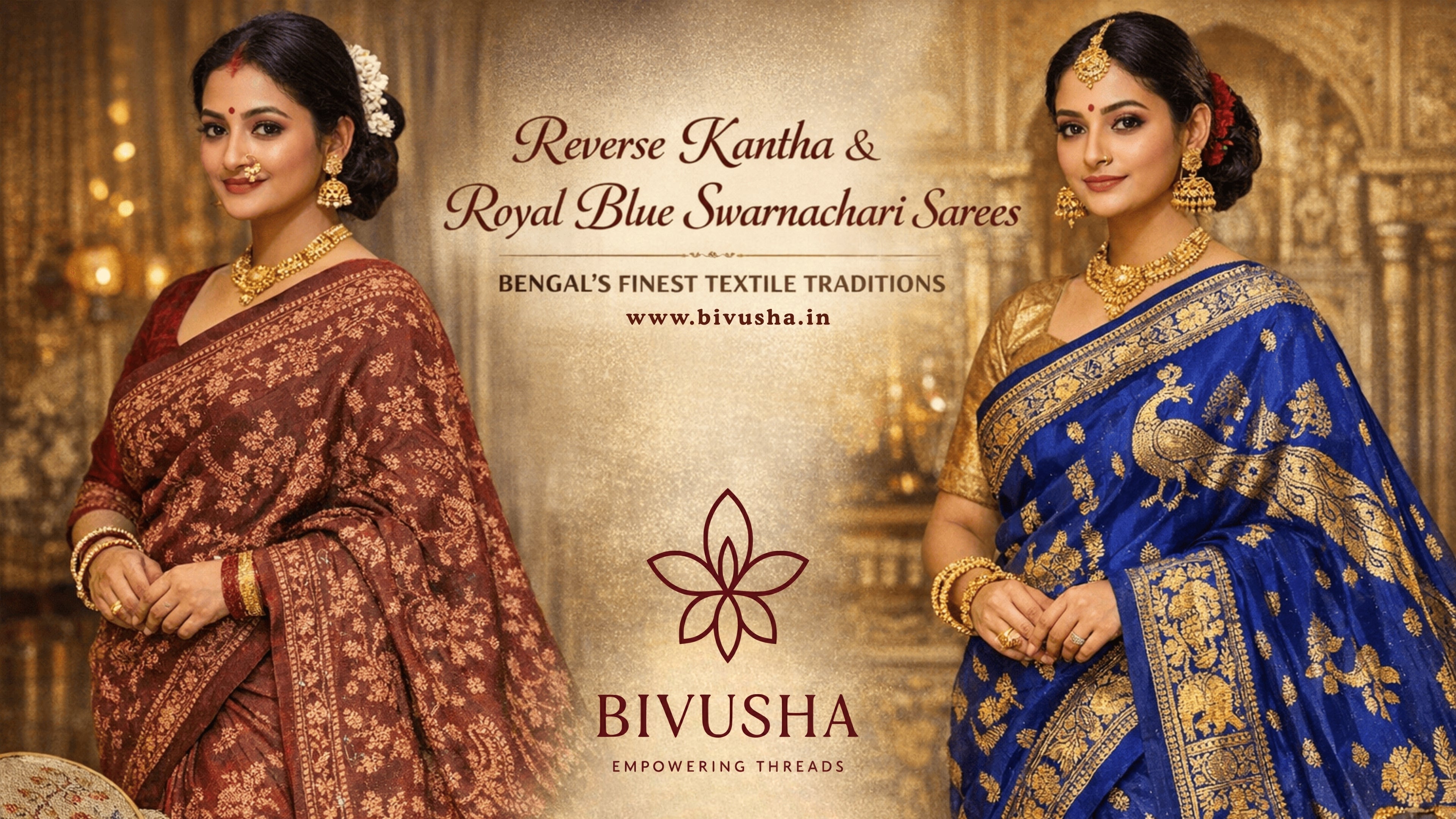 The Art of Reverse Kantha Saree & amp, Royal Blue Swarnachari: A Complete Guide for the Modern Indian Woman