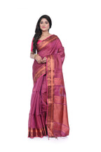 Pink Handloom Saree Allover Zari Woven