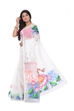 Hand Painted Cotton Jamdani Saree