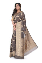 Grey Benarasi Saree with Jal Work