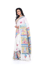 Cotton Kantha Saree with Exclusive Border & Pallu